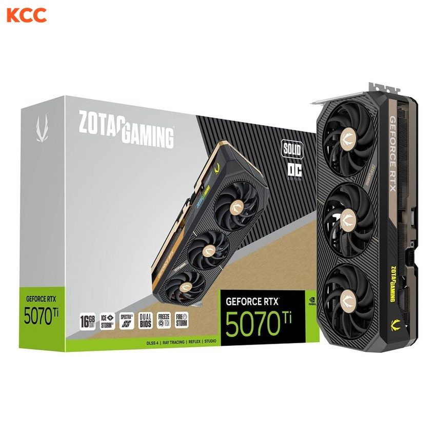 Card màn hình ZOTAC GAMING GeForce RTX 5070 Ti SOLID OC (ZT-B50710J-10P)