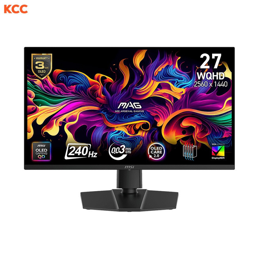 Màn hình gaming MSI MAG 273QP QD-OLED X24 (27in / QHD / OLED / 240Hz / 0.03ms)