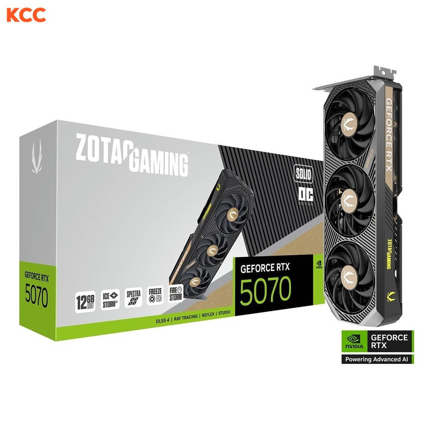 Card màn hình ZOTAC GAMING GeForce RTX 5070 SOLID OC (ZT-B50700J-10P)