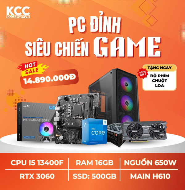 PC KCC Intel i5-13400F / VGA RTX 3060