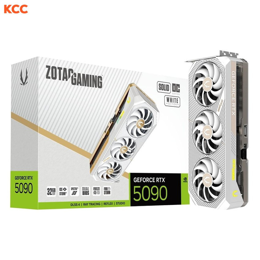 VGA ZOTAC GAMING GeForce RTX 5090 SOLID OC 32GB White Edition (ZT-B50900Q-10P)