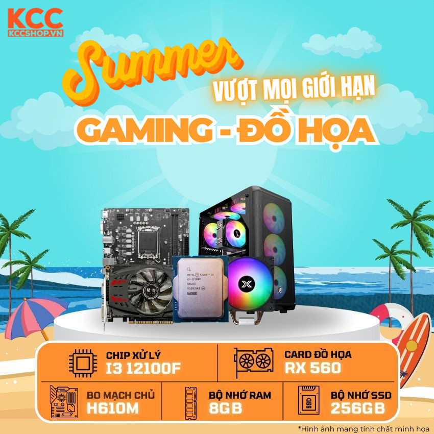 PC KCC Intel I3-12100F / VGA RX 560