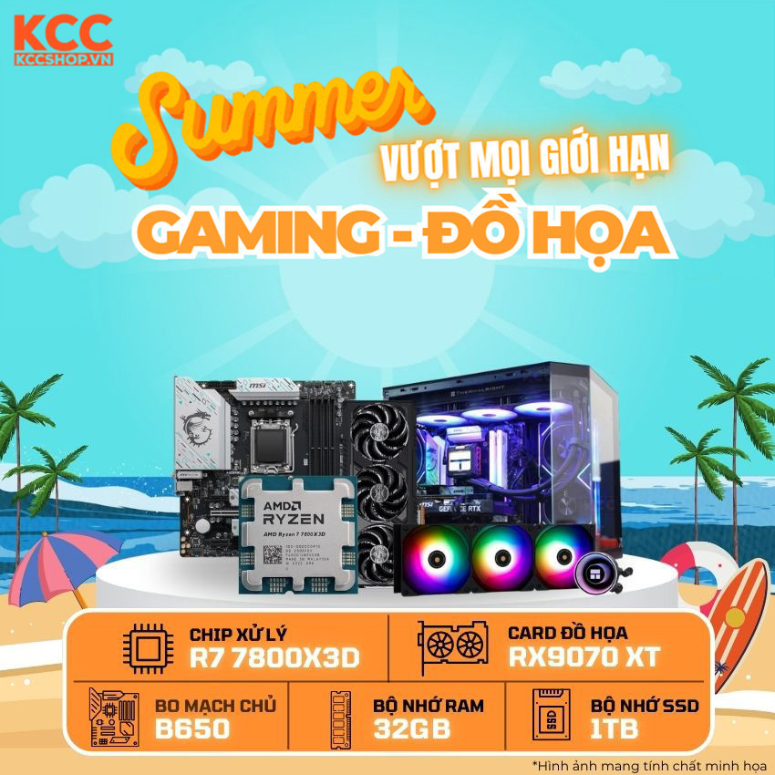 PC KCC AMD R7-7800X3D / VGA RX 9070 XT