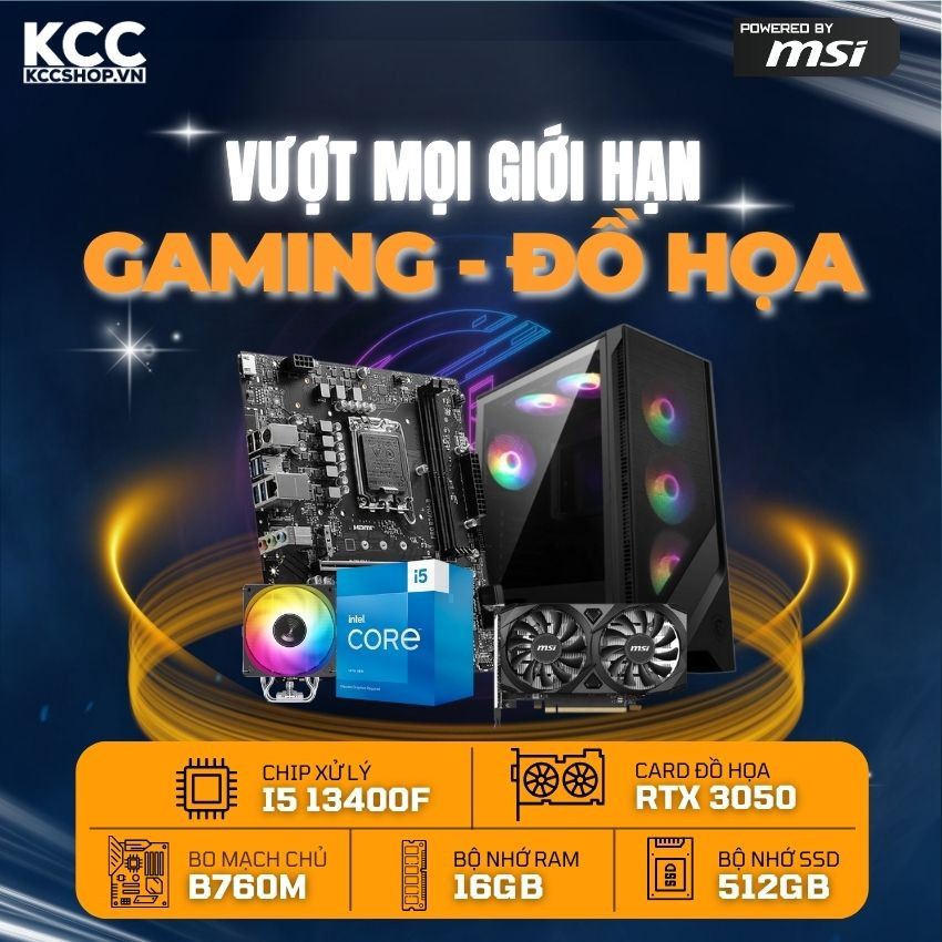 PC KCC Intel i5-13400F / VGA RTX 3050 (Powered by MSI)