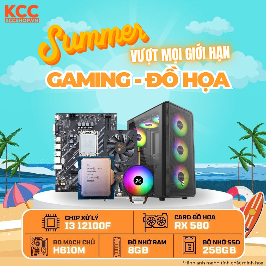 PC KCC Intel I3-12100F / VGA RX 580