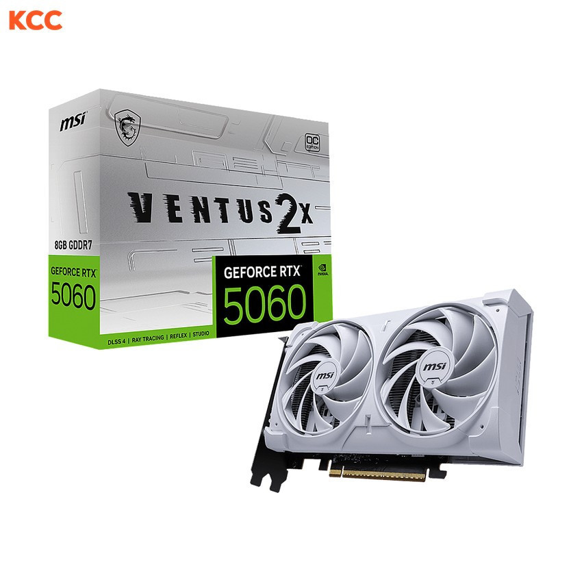 Card màn hình MSI GeForce RTX 5060 8G VENTUS 2X OC WHITE