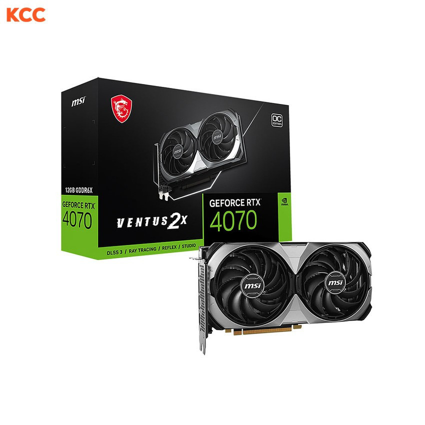VGA MSI GeForce RTX 4070 VENTUS 2X E 12G OC Full Box (BH Chính hãng 08/27) (2nd)