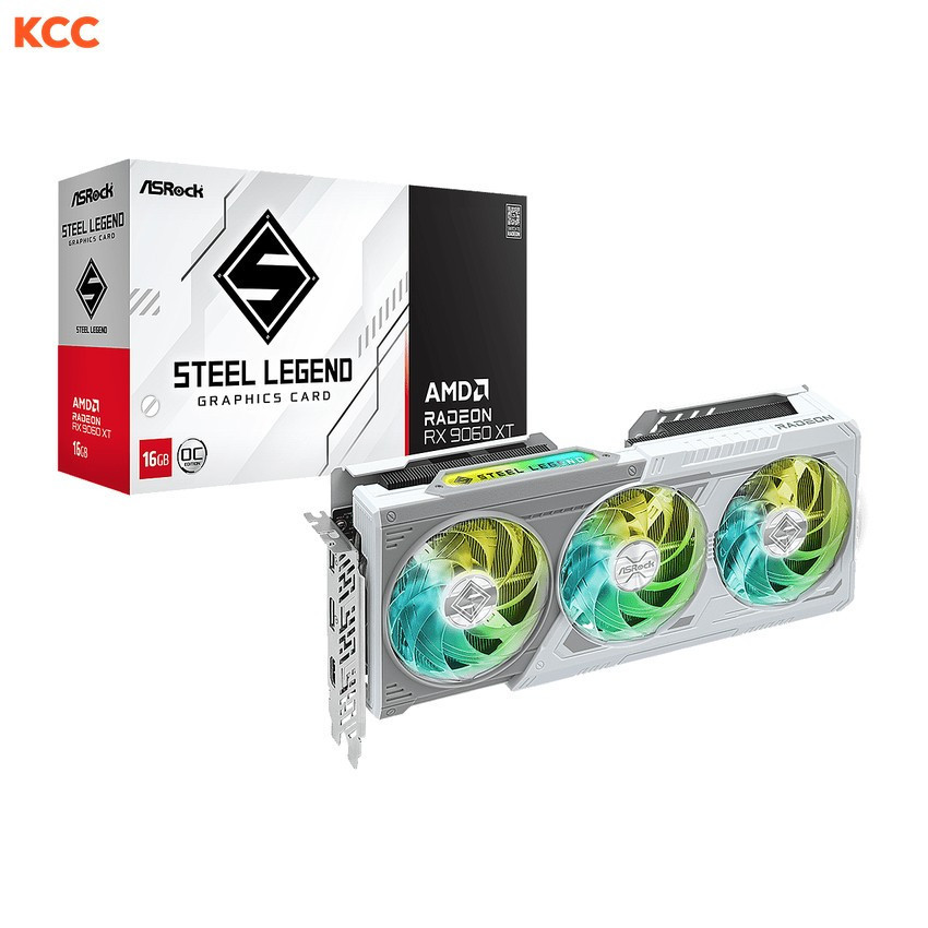 VGA Asrock RX 9060 XT Steel Legend 16GB OC (RX9060XT SL 16GO)