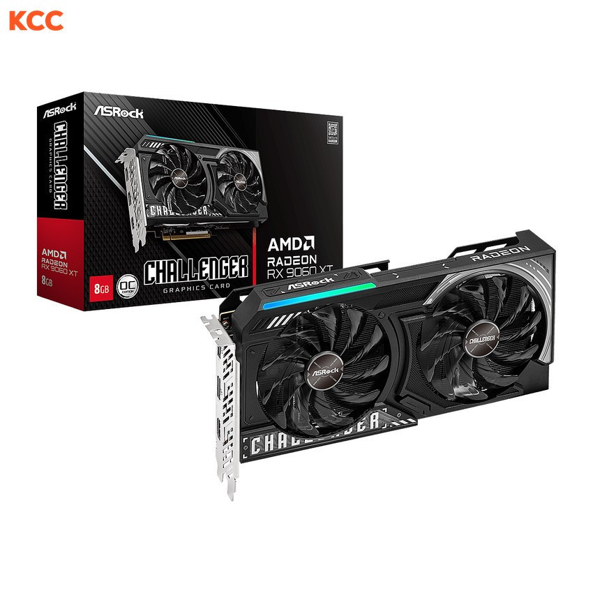 VGA Asrock RX 9060 XT Challenger 8GB OC (RX9060XT CL 8GO)