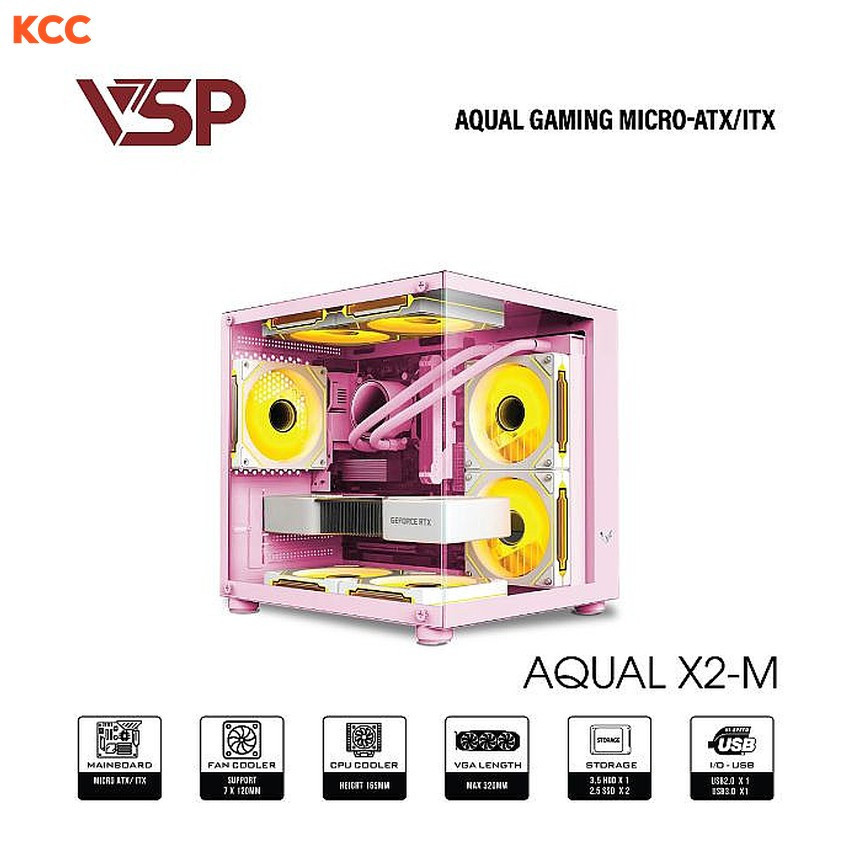 Vỏ Case Máy TÍnh VSP AQUAL X2-M PINK