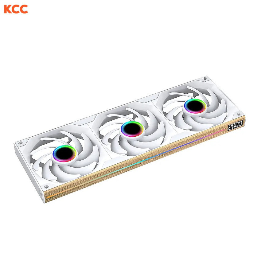 Fan case Jungle Leapard Starlink Wood 360 ARGB White