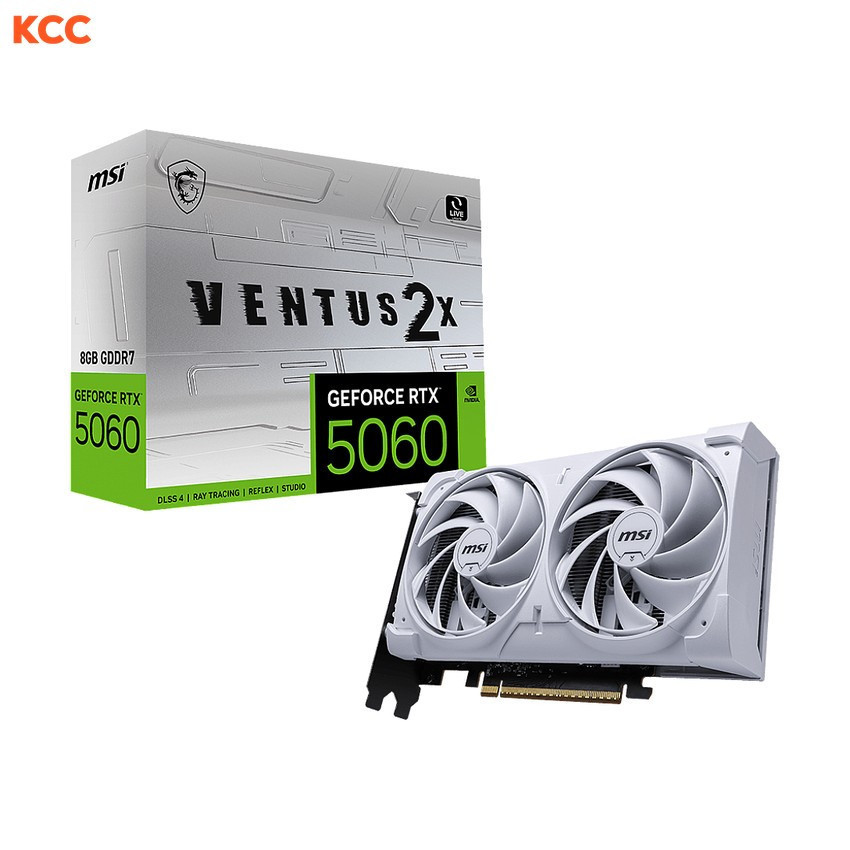 Card màn hình MSI GeForce RTX 5060 8G VENTUS 2X WHITE