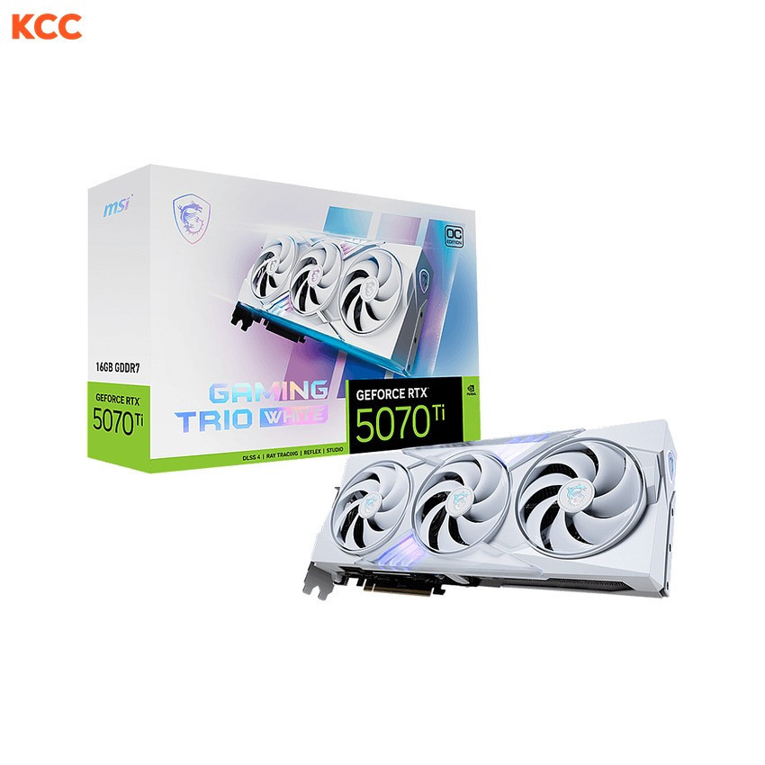 Card màn hình MSI GeForce RTX 5070 Ti 16G GAMING TRIO OC WHITE