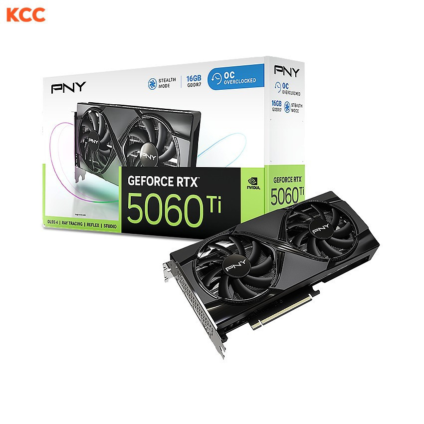 VGA PNY GeForce RTX 5060 Ti 16GB OC Dual Fan (VCG5060T16DFXPB1-O)