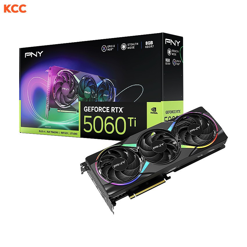 VGA PNY GeForce RTX 5060 Ti 8GB EPIC-X RGB Triple Fan (VCG5060T8TFXXPB1)