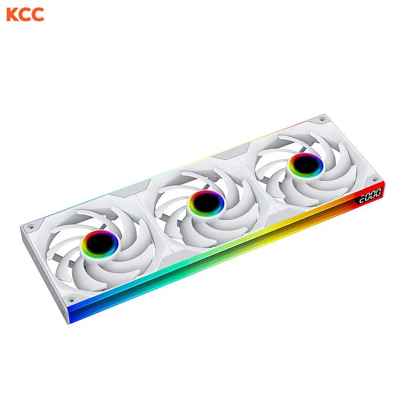 Fan case Jungle Leapard Starlink Infinity Mirror 360 ARGB White (Ngược)