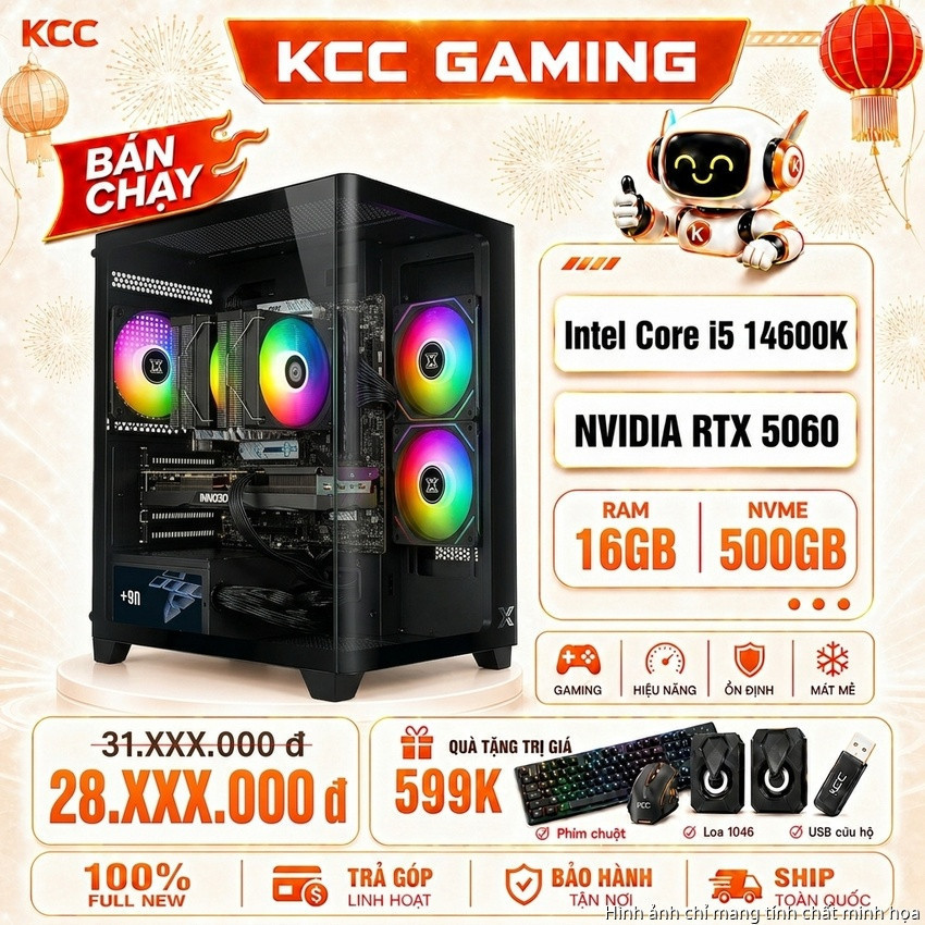 PC KCC Intel i5-14600K / VGA RTX 5060