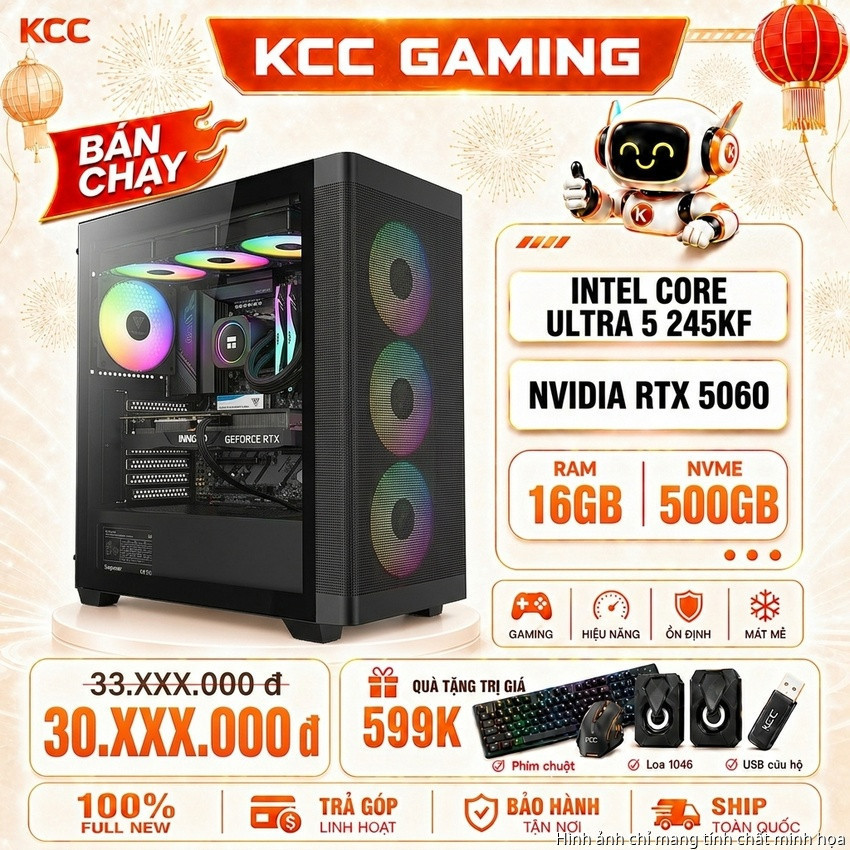 PC KCC Intel U5-245KF / VGA RTX 5060