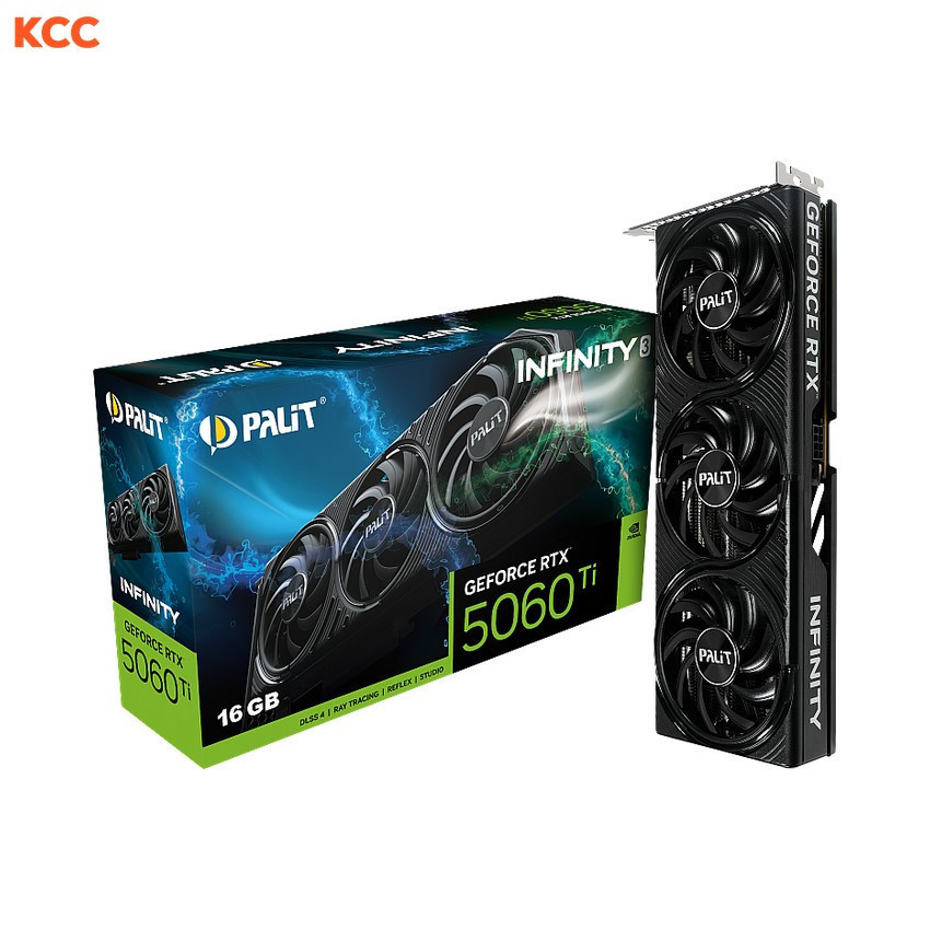 VGA Palit GeForce RTX 5060 Ti Infinity 3 16GB GDDR7 (NE7506T019T1-GB2061S)