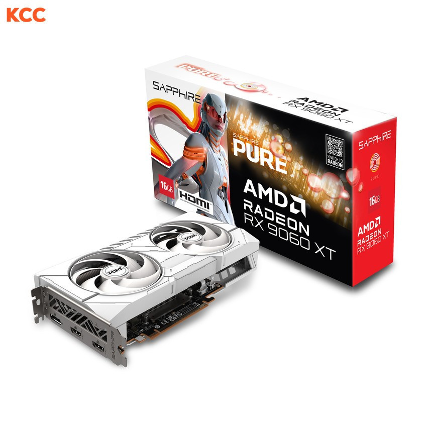 VGA SAPPHIRE PURE AMD Radeon RX 9060 XT GAMING OC 16GB GDDR6