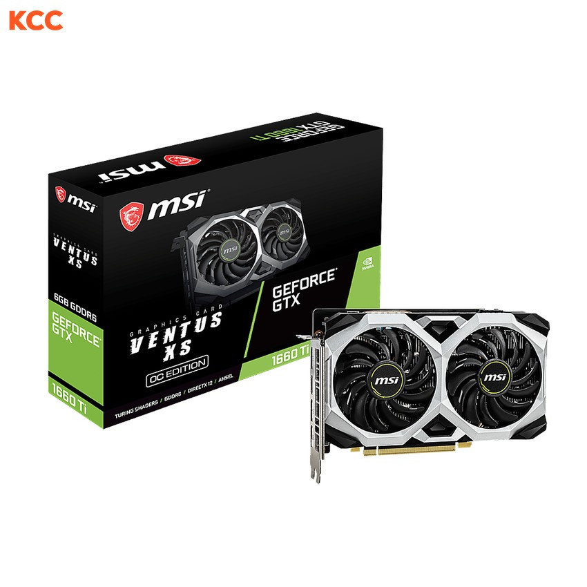 Card màn hình MSI GTX 1660 Ti ventus XS 6GB OC (2nd)