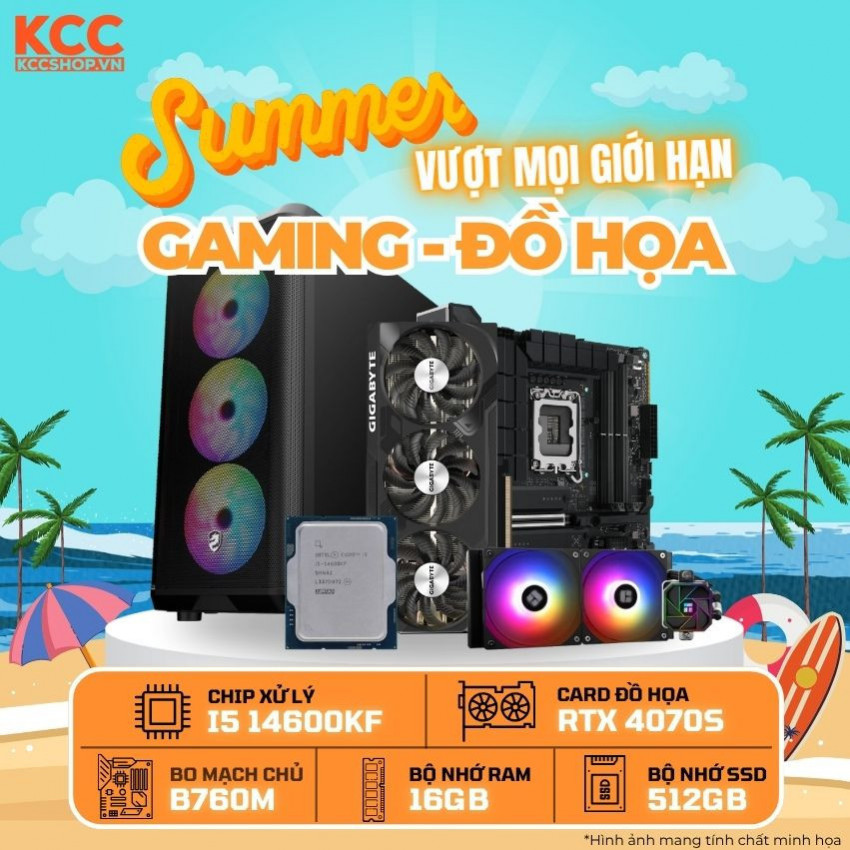 PC KCC Intel i5-14600KF / VGA RTX 4070 Super