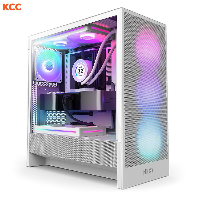 Vỏ Case NZXT H5 Flow RGB White (CC-H52FW-R1)