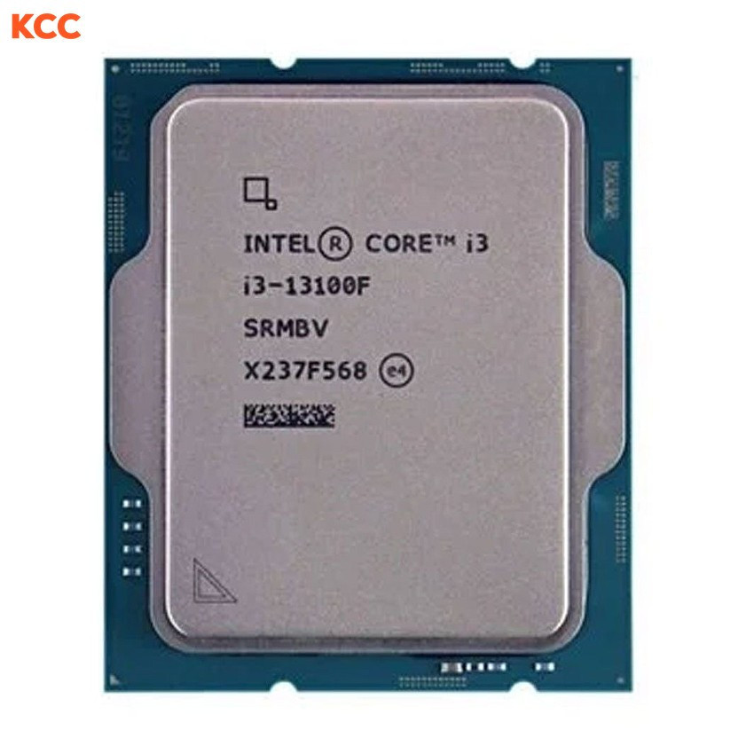 CPU Intel Core i3 13100F Tray (3.4GHz Turbo 4.5GHz, 4 nhân 8 luồng, 12MB Cache, 65W, Intel LGA 1700, Raptor Lake)