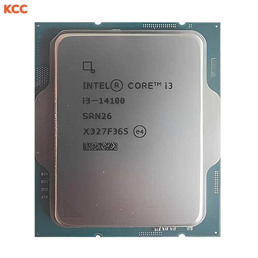 CPU Intel Core i3 14100 Tray (3.5GHz Turbo 4.7GHz, 4 nhân 8 luồng, 12MB Cache, 65W, Intel LGA 1700, Raptor Lake)