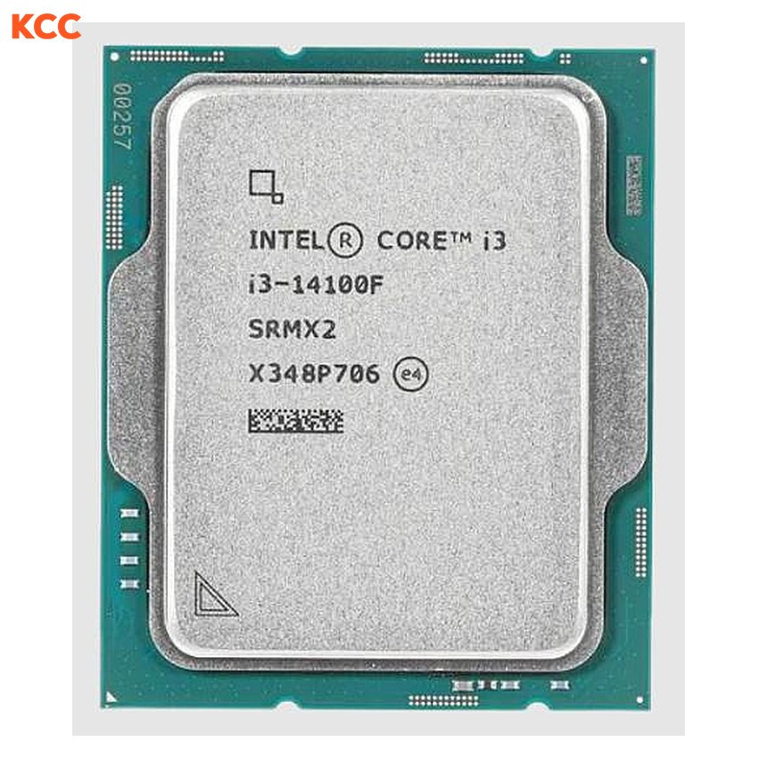 CPU Intel Core i3 14100F Tray (3.5GHz Turbo 4.7GHz, 4 nhân 8 luồng, 12MB Cache, 65W, Intel LGA 1700, Raptor Lake)