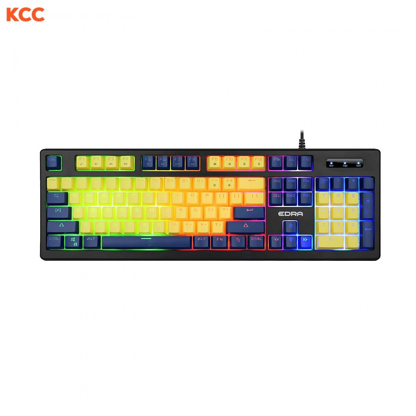Bàn phím cơ gaming EDRA EK302 (Blue + Yellow)