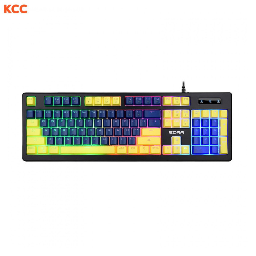 Bàn phím cơ gaming EDRA EK302 (Yellow + Blue)