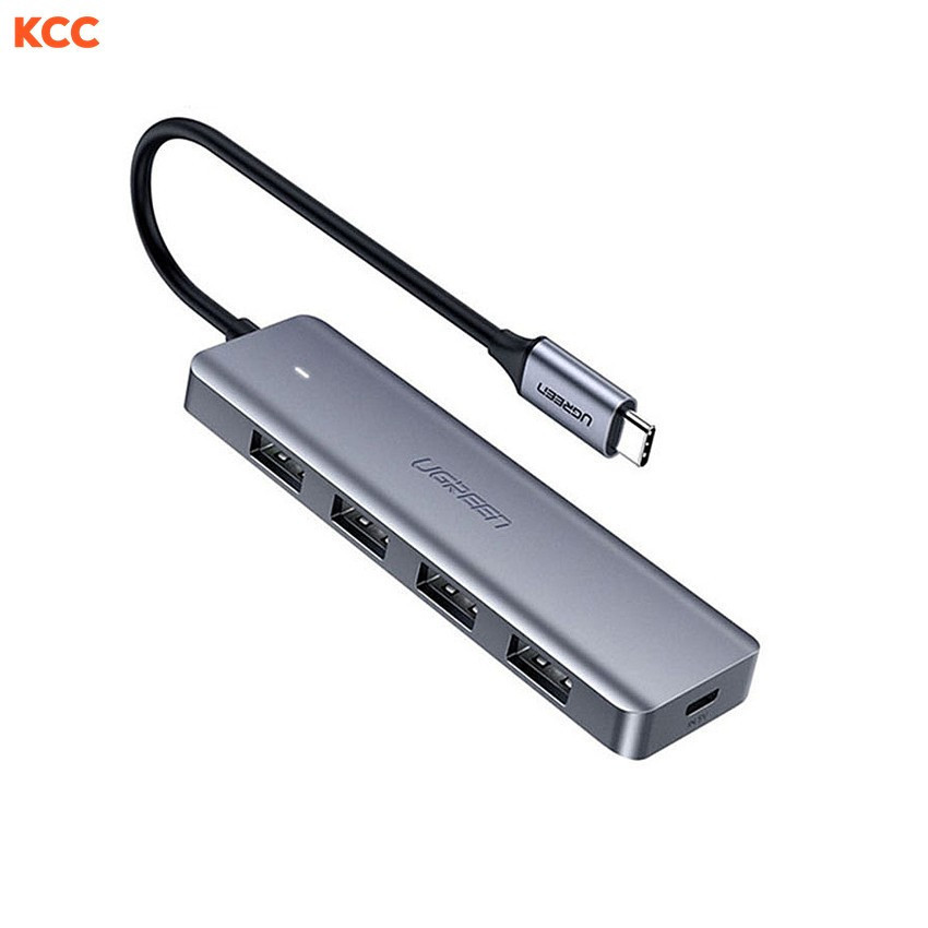 Bộ chia USB Type-C ra 4 cổng USB 3.0 có hỗ trợ nguồn Ugreen 70336