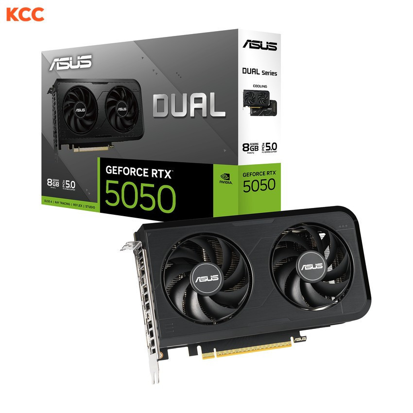 VGA ASUS Dual GeForce RTX 5050 8GB GDDR6 OC Edition (DUAL-RTX5050-O8G)