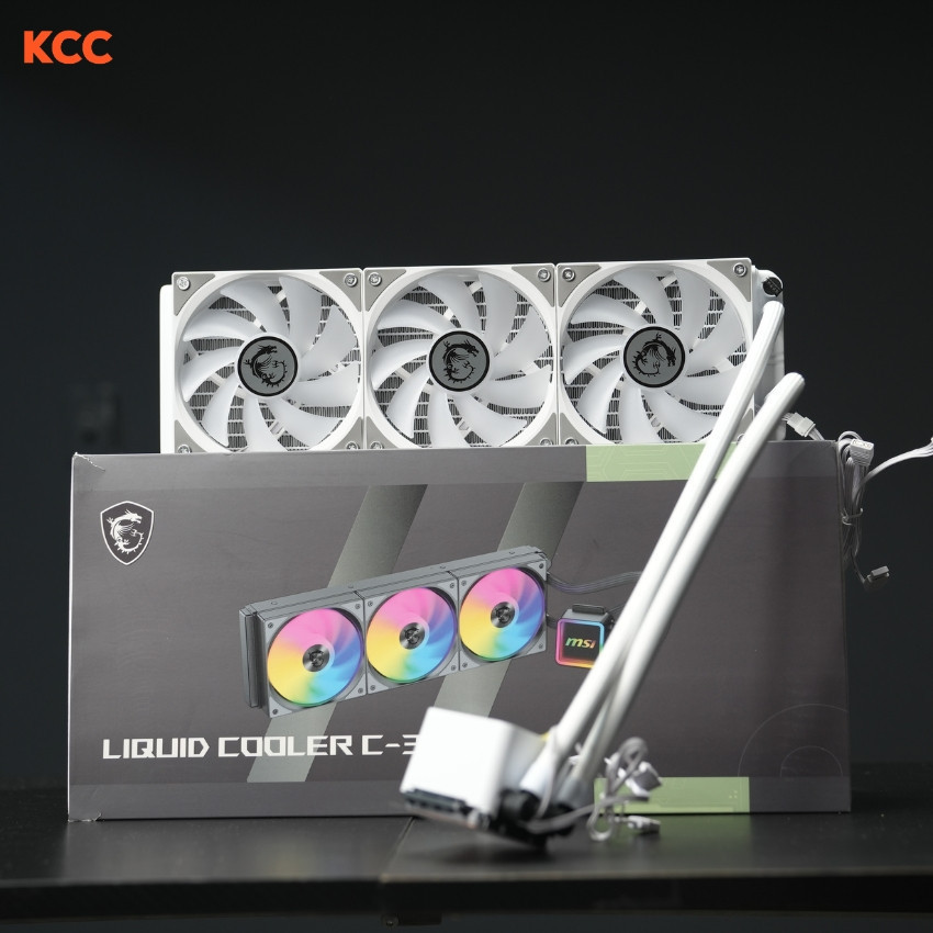 Tản nhiệt nước AIO MSI LIQUID COOLER C-360 White ARGB (Box) (KS360W)