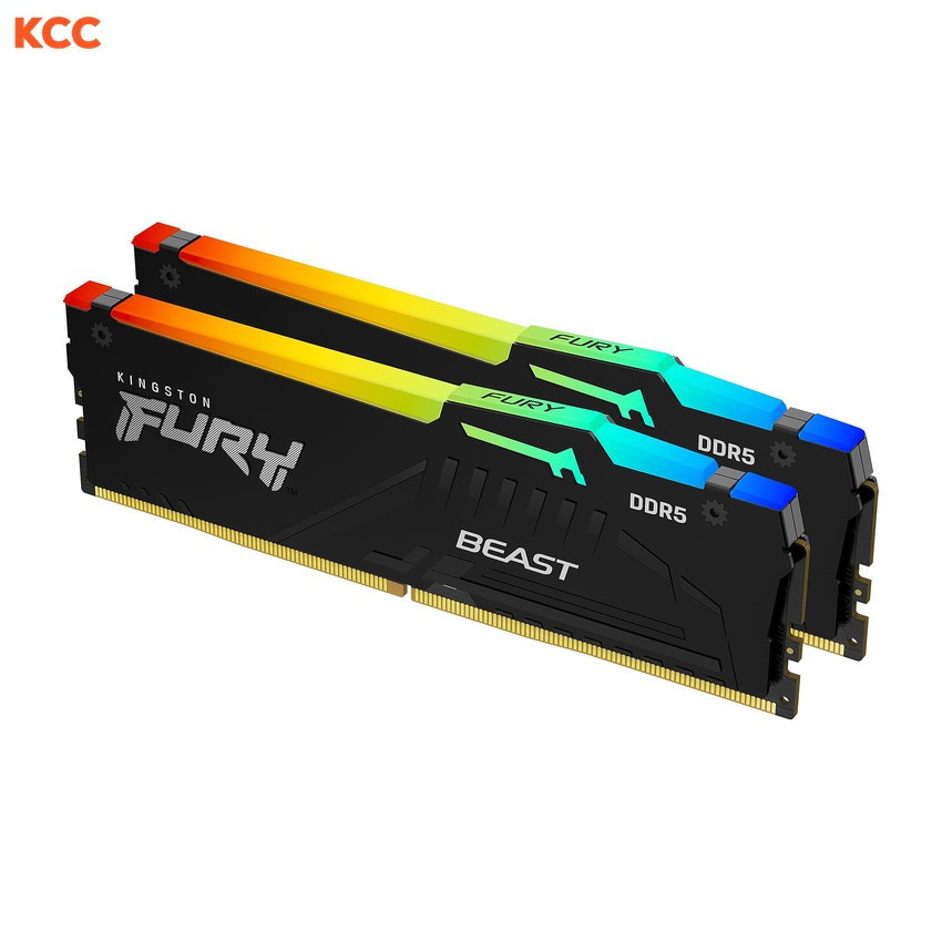 Ram Kingston FURY Beast RGB (KF560C36BBE2AK2-64) 64GB (2x32GB) C36 6000MHz DDR5