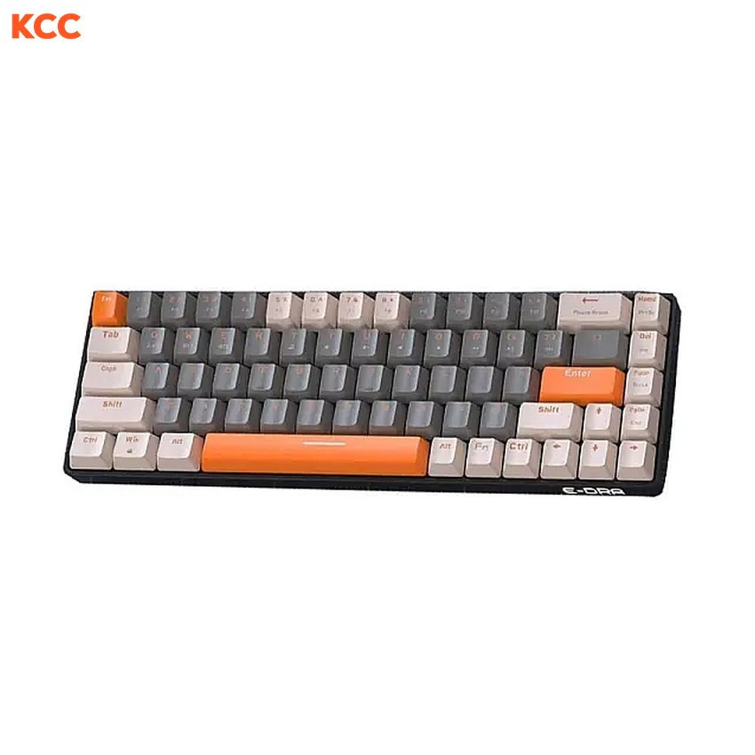 Bàn phím cơ gaming không dây E-DRA EK368L Beta Yellow switch (Bluetooth/2.4G)