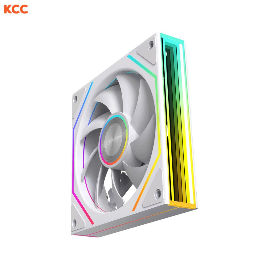 Fan Case Leopard Prism 4RS Ultra ARGB Trắng (Gió xuôi)