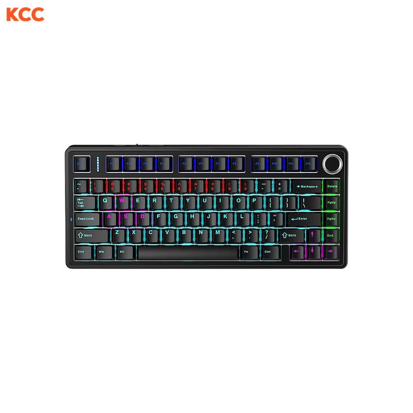 Bàn phím cơ gaming có dây AULA F75 (Đen/Red Switch)