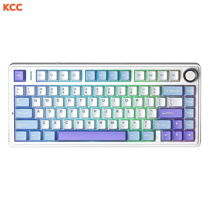 Bàn phím cơ gaming 3 mode AULA F75 (Xanh dương + trắng + tím/ Reaper switch)