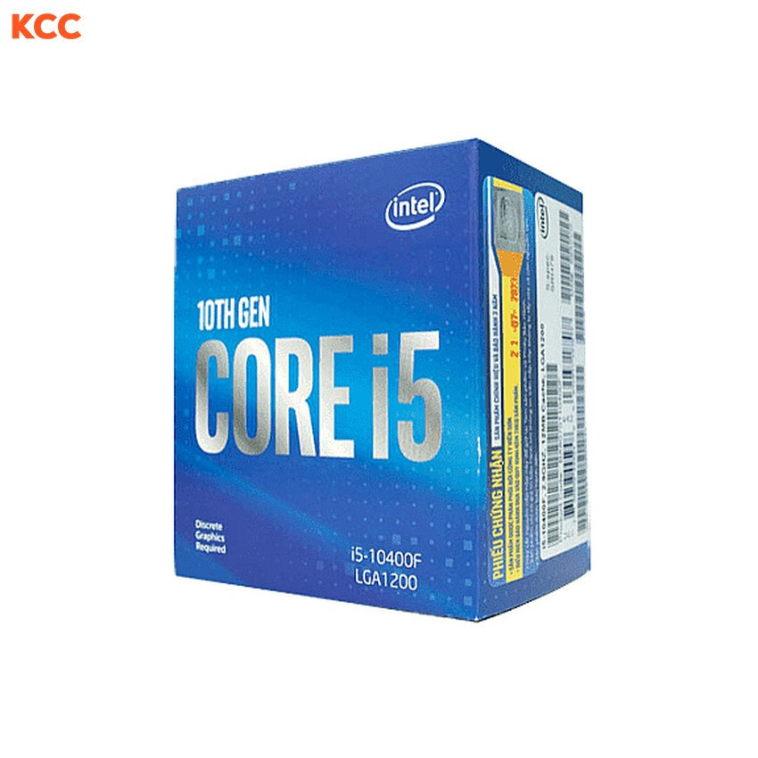 CPU Intel Core i5-10400F (2.9GHz up to 4.3GHz, 12MB 6 Nhân 12 Luồng) (2nd)