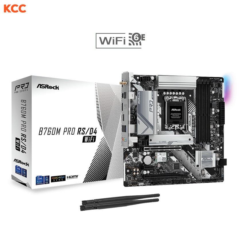 Mainboard ASROCK B760M Pro RS/D4 WiFi Full Box (BH Chính Hãng 08/27) (2nd)