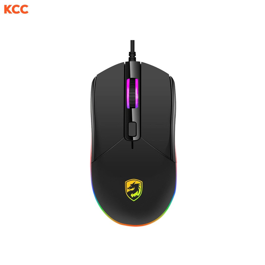 CHUỘT GAME CÓ DÂY VITRA LUMI GM08 RGB BLACK