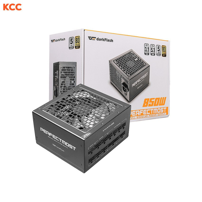 Nguồn Máy Tính Darkflash PMT850 - 850w (ATX 3.1 - PCIe 5.1 80 Plus Gold - Full Modul)