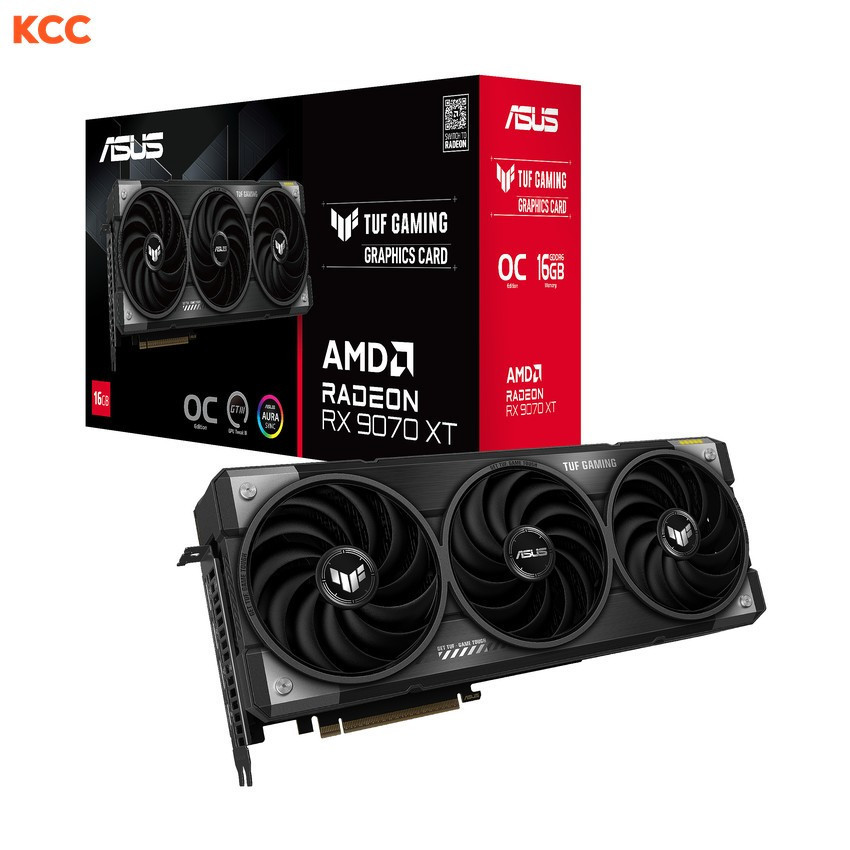 VGA ASUS TUF Gaming Radeon RX 9070 XT 16GB GDDR6 OC Edition (TUF-RX9070XT-O16G-GAMING)