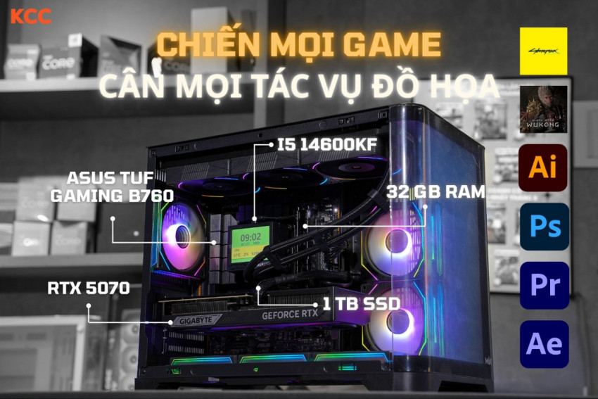 PC KCC Hot Intel i5-14600KF / VGA RTX 5070