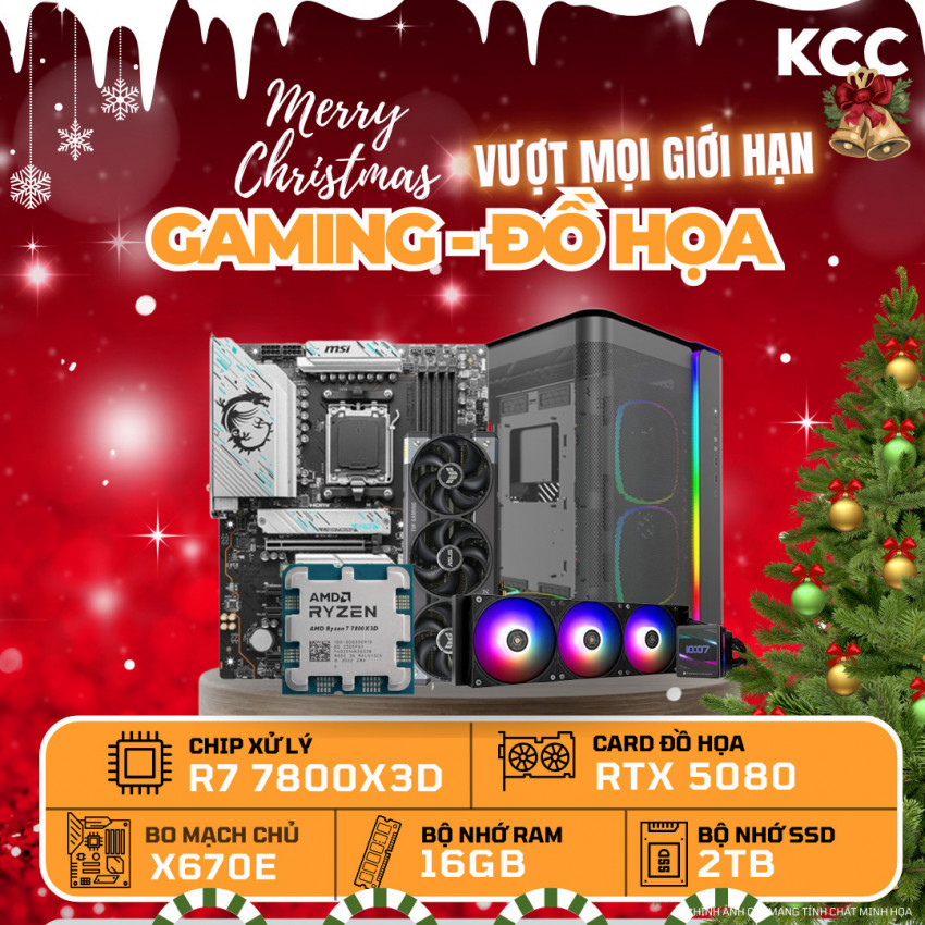 PC KCC Hot AMD R7-7800X3D / VGA RTX 5080