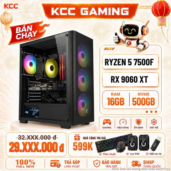 PC KCC AMD R5-7500F / VGA RX 9060 XT