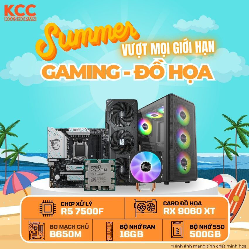 PC KCC AMD R5-7500F / VGA RX 9060 XT
