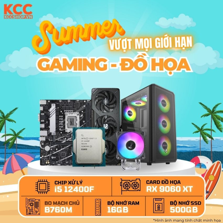 PC KCC Intel i5-12400F/13400F/14400F / VGA RX 9060 XT